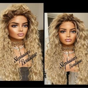 Human Hair Blended Lace Front Wig